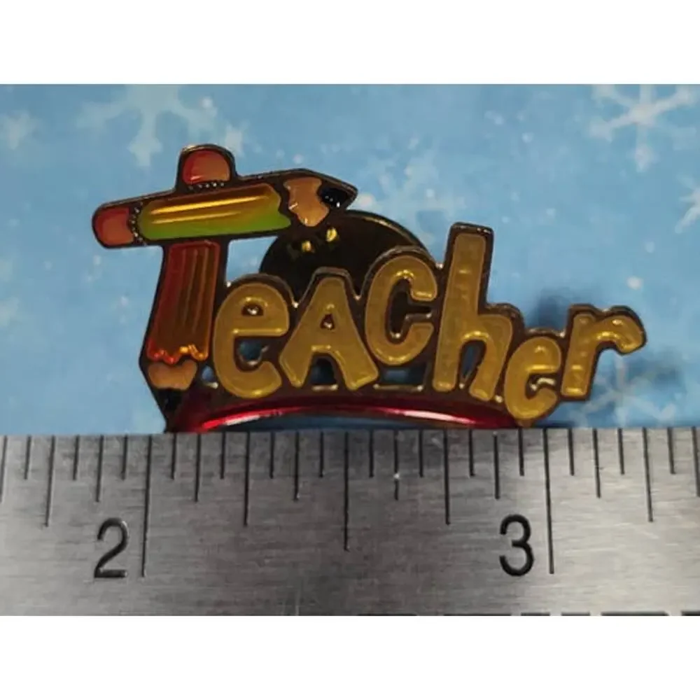 Teacher Pin Gift for Hat, Lapel, Apron, Lanyard, Jacket, Scarf, Backpack or Bag
